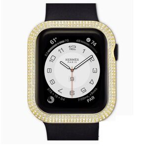 SWAROVSKI Gold Bezel for Apple Watch Series 1-9 (Small: 38mm-41mm)(NEW) $70 MSRP